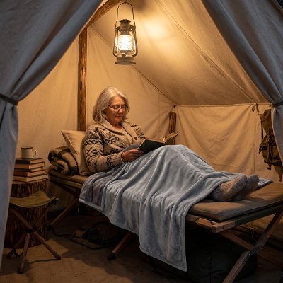 Couverture | Ultra - Douce Premium - Camping Aventurier