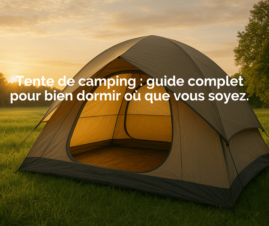 Tente de camping : Guide complet pour bien dormir où que vous soyez - Camping Aventurier