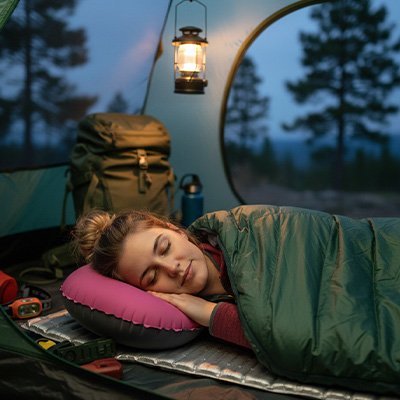 Coussin gonflable | Ultra - confort - Camping Aventurier