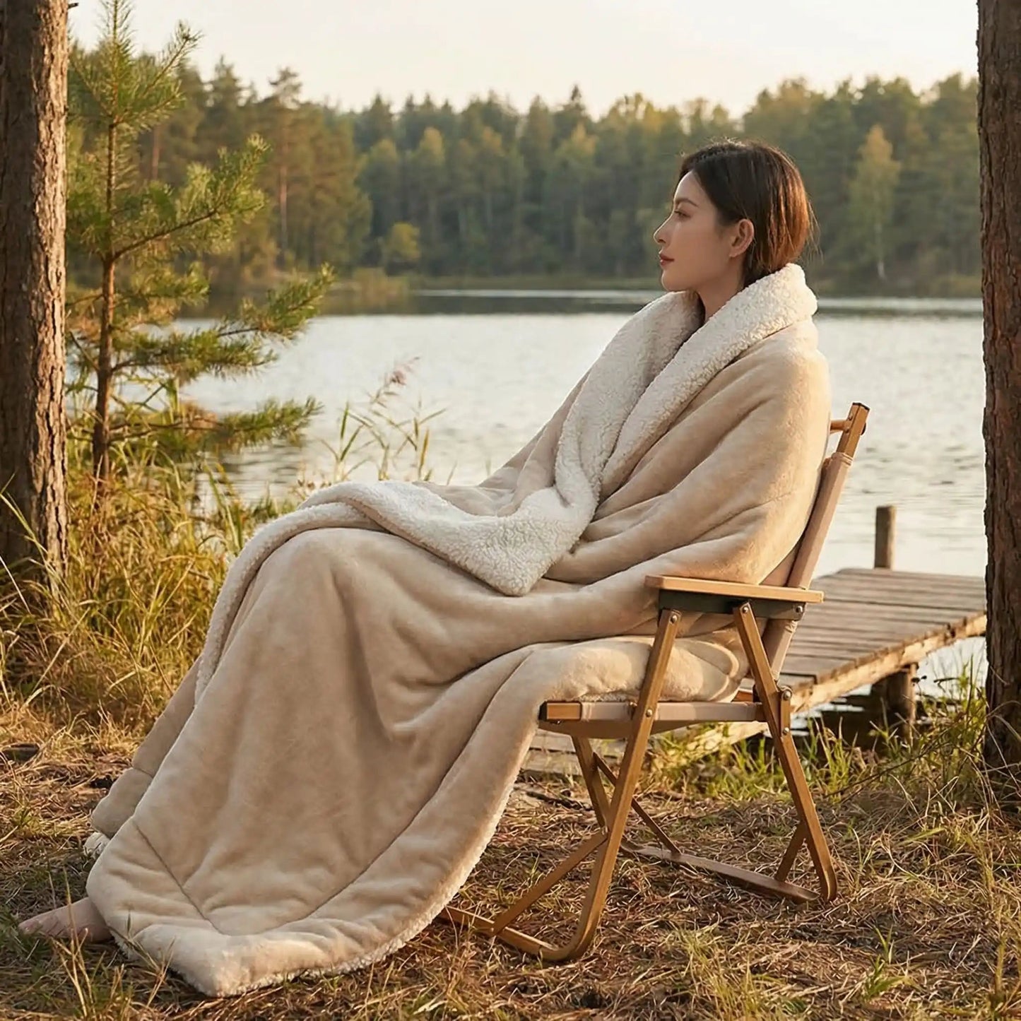 Couverture| Double Flanelle - Camping Aventurier