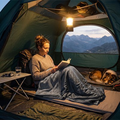 Couverture | Ultra - Douce Premium - Camping Aventurier