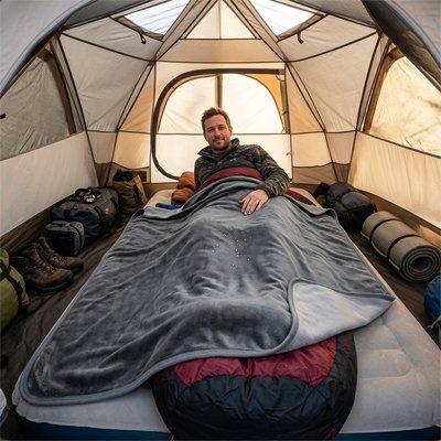 Couverture | Ultra - Douce Premium - Camping Aventurier