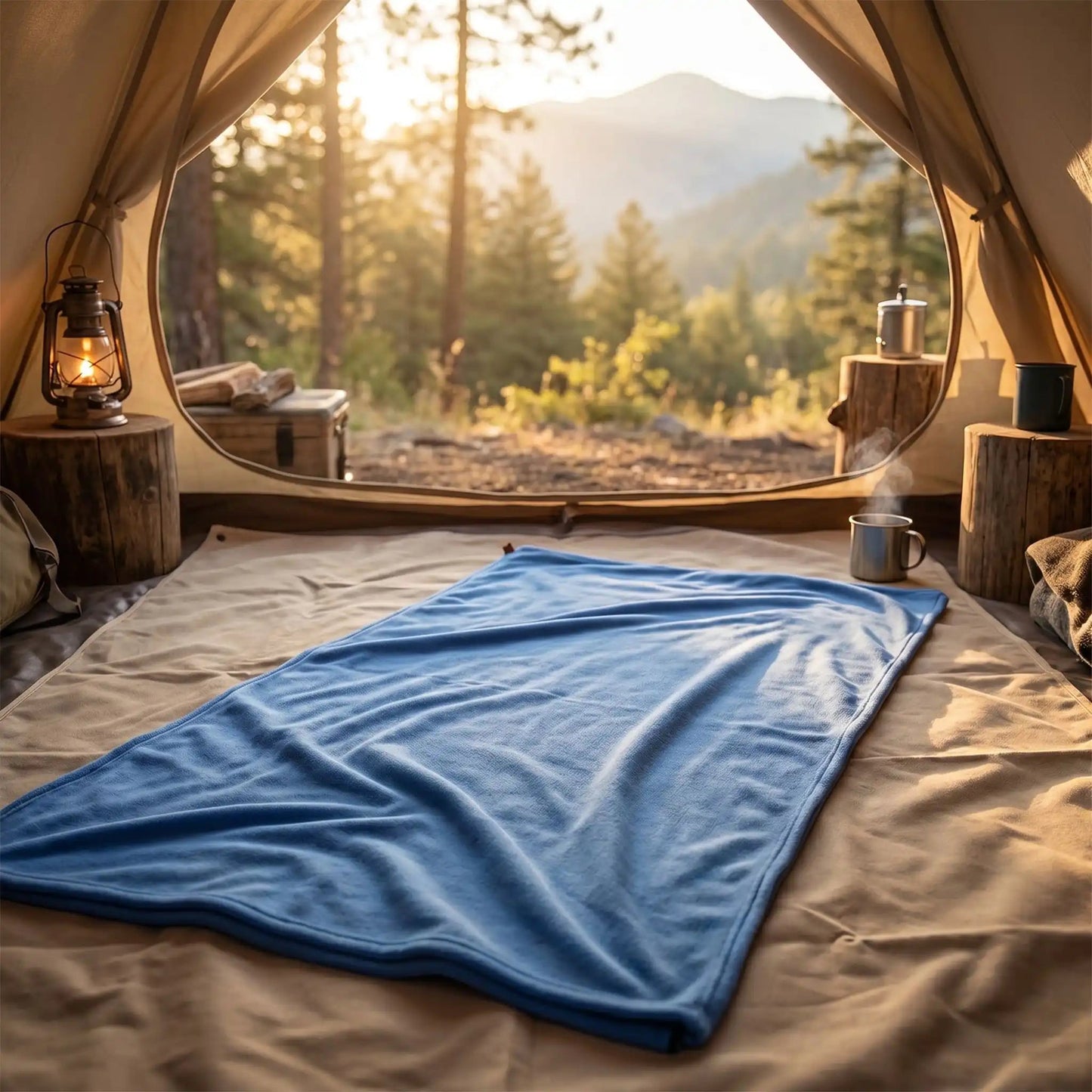 Doublure de sac de couchage en polaire | Drap de voyage ultra - léger - Camping Aventurier