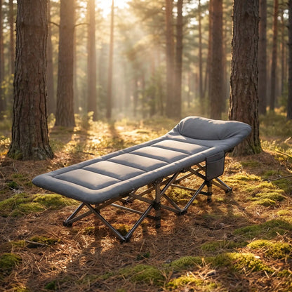Lit de Camp Pliable | Oreiller Intégré
