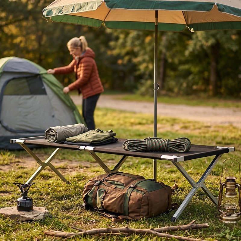 Lit de camp pliable | Nomade - Camping Aventurier
