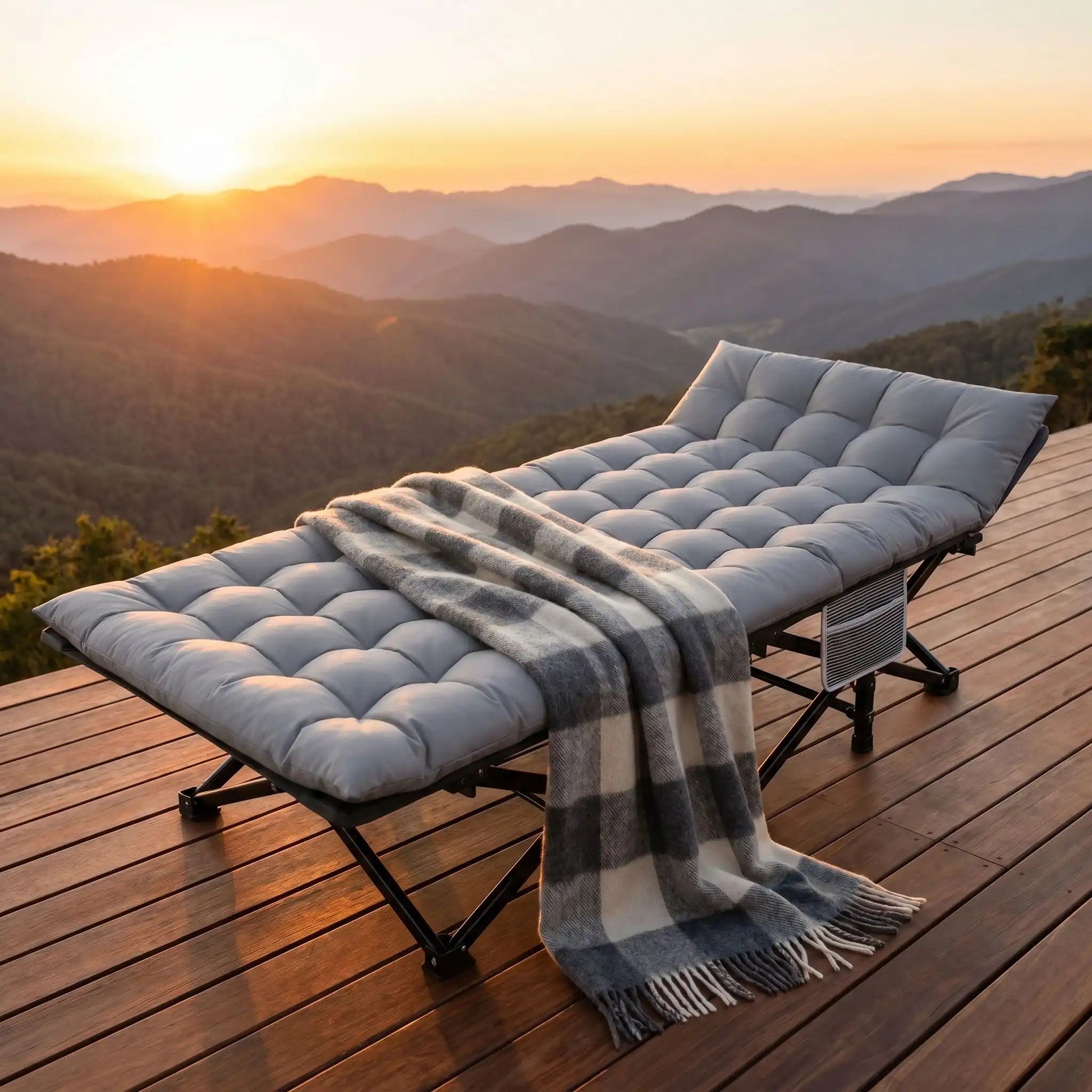 Lit de camp pliable | Ultra - Confort - Camping Aventurier