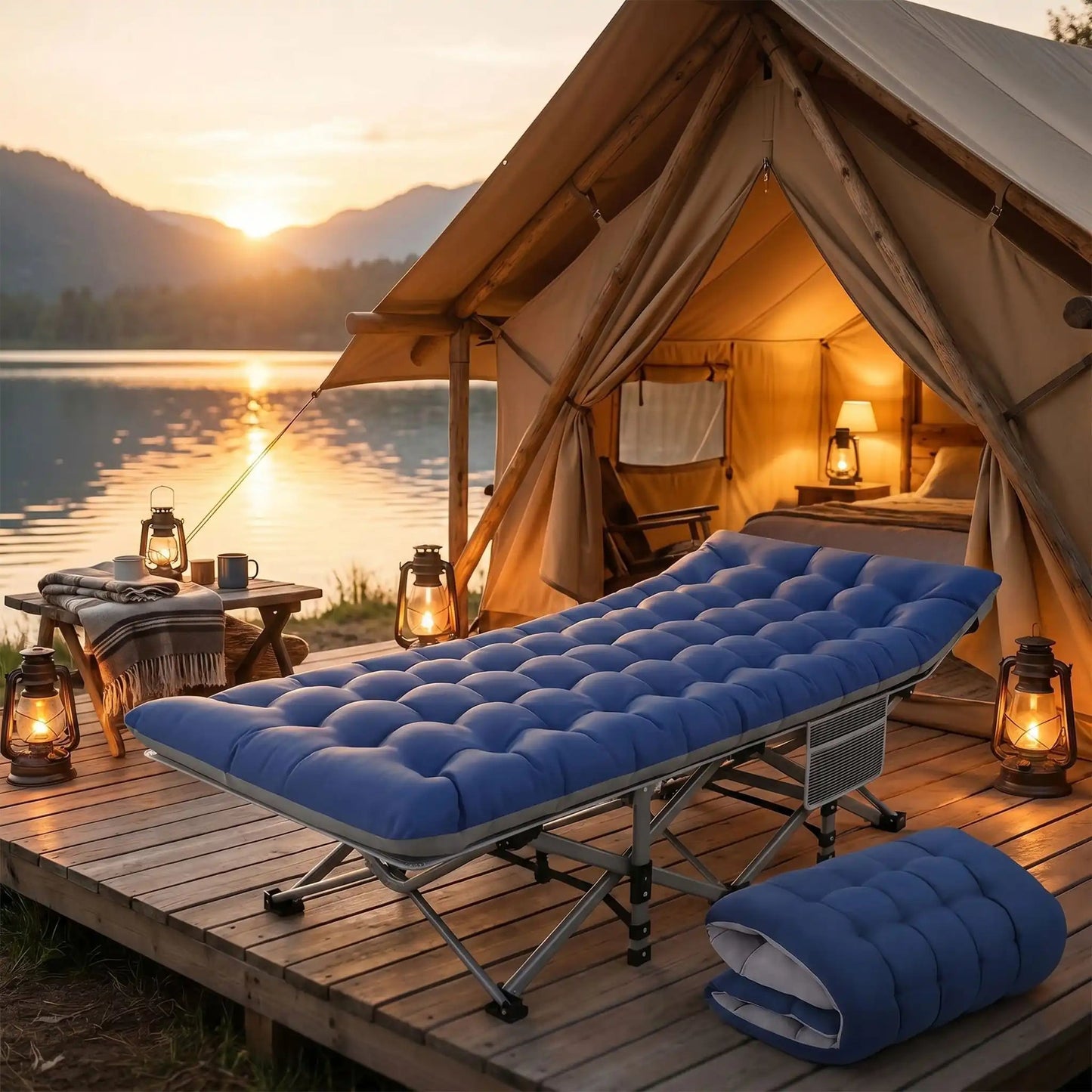 Lit de camp pliable | Ultra - Confort - Camping Aventurier
