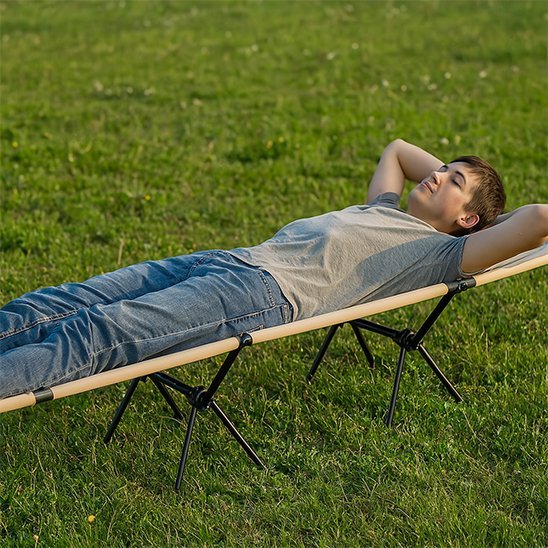 Lit de camp pliable | Ultra - Léger - Camping Aventurier