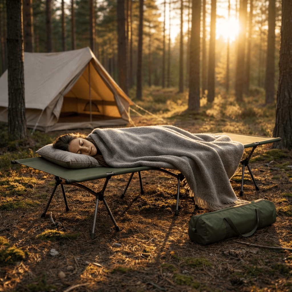 Lit de camp pliable |Ultraléger 2,2kg Camping Aventurier