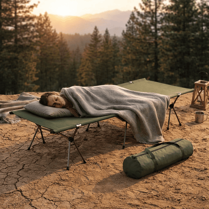 Lit de camp pliable | Ultraléger 2,2kg - Camping Aventurier