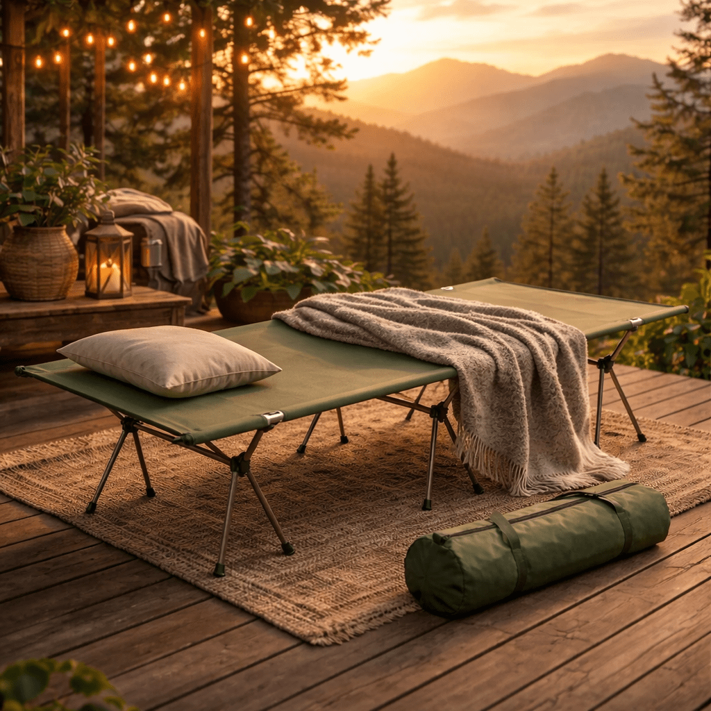 Lit de camp pliable | Ultraléger 2,2kg - Camping Aventurier