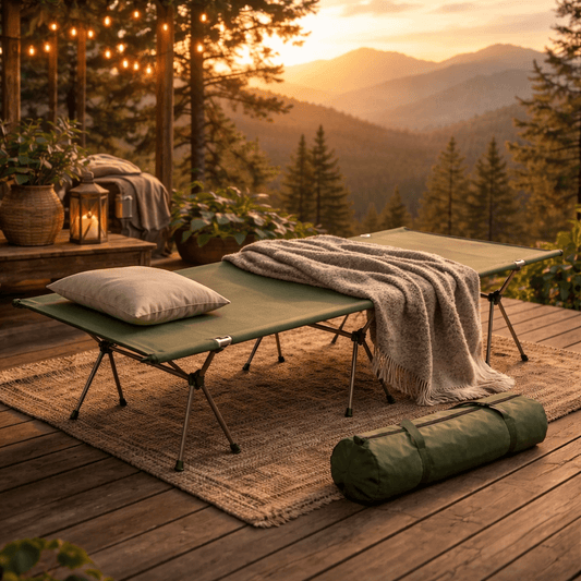 Lit de camp pliable | Ultraléger 2,2kg - Camping Aventurier