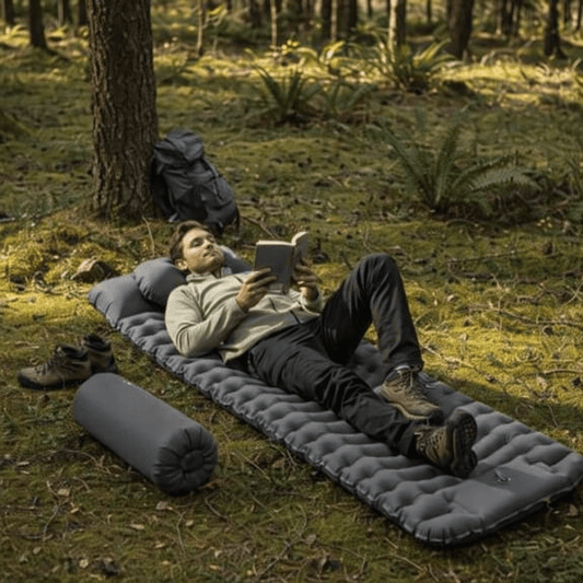 Matelas gonflable 1 personne | Camping Confort - Camping Aventurier