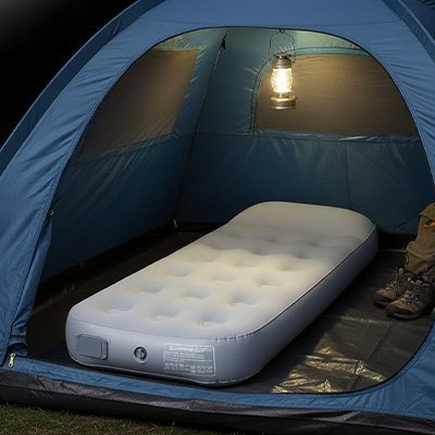Matelas gonflable 1 personne | UltraConfort - Camping Aventurier