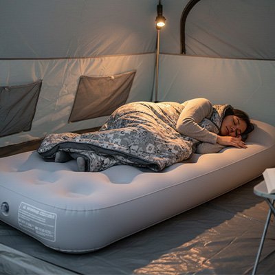 Matelas gonflable 1 personne | UltraConfort - Camping Aventurier