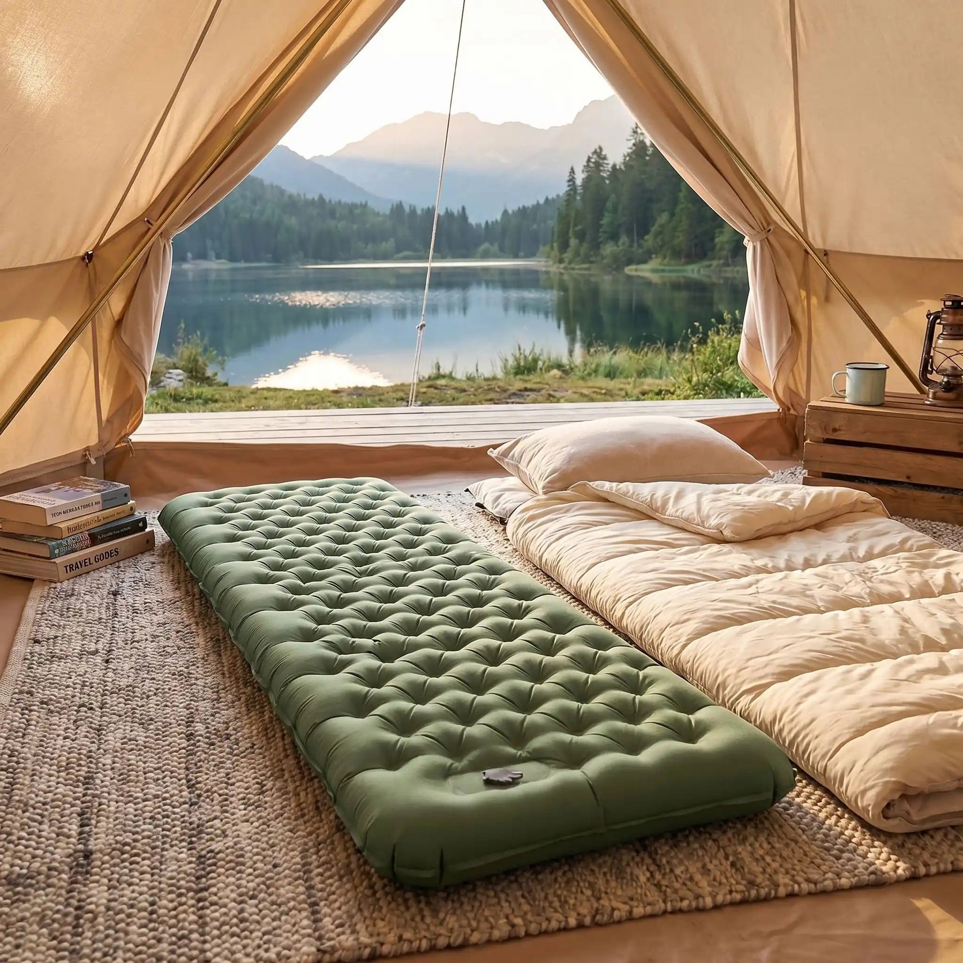 Matelas gonflable 1 personne | Ultraléger - Camping Aventurier