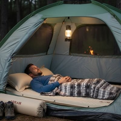 Matelas gonflable 2 personnes | Confort Premium - Camping Aventurier