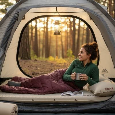 Matelas gonflable 2 personnes | Confort Premium - Camping Aventurier