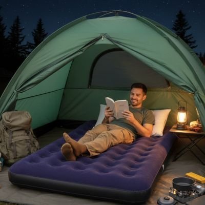 Matelas gonflable pour 2 personnes | Ultra - Comfort - Camping Aventurier