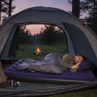 Matelas gonflable pour 2 personnes | Ultra - Comfort - Camping Aventurier