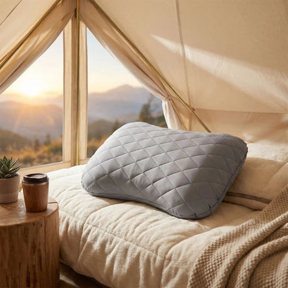 Oreiller de camping | Ultra - compact - Camping Aventurier