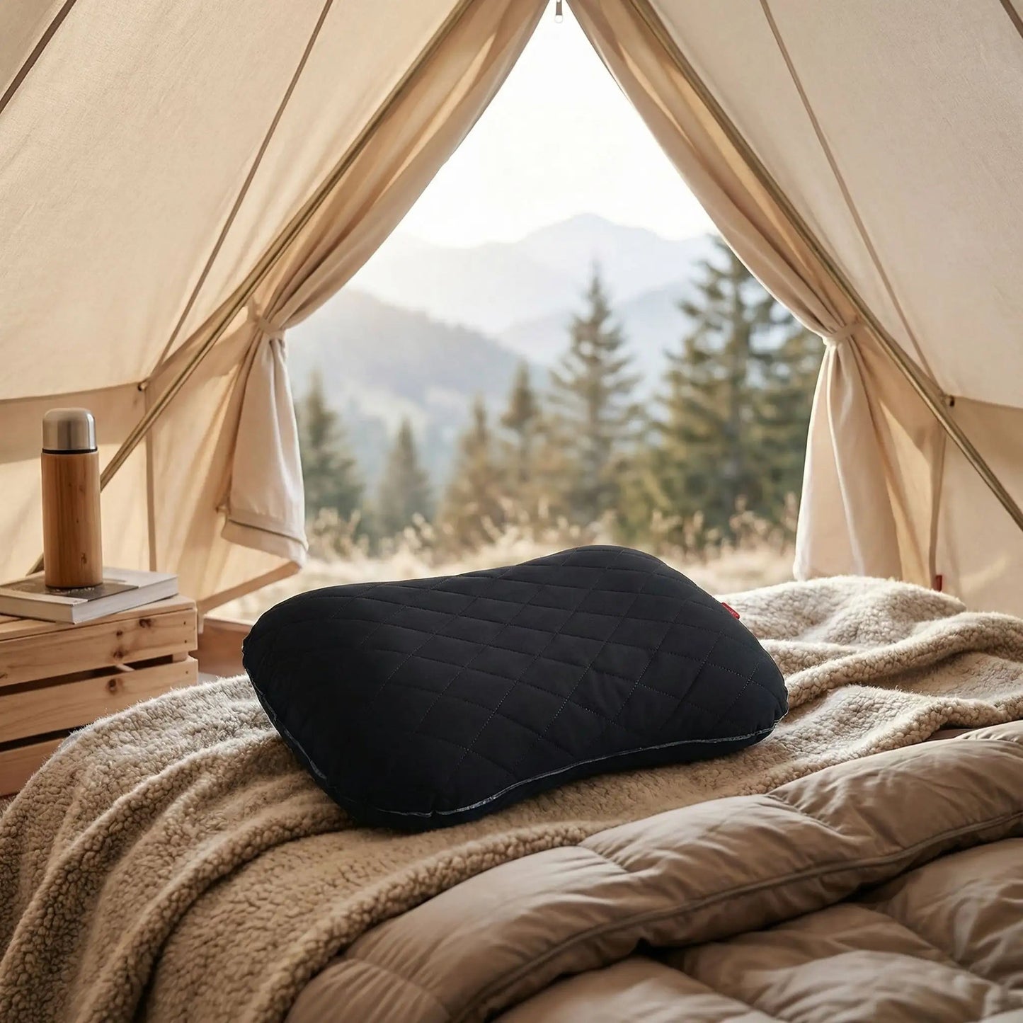 Oreiller de camping | Ultra - compact - Camping Aventurier