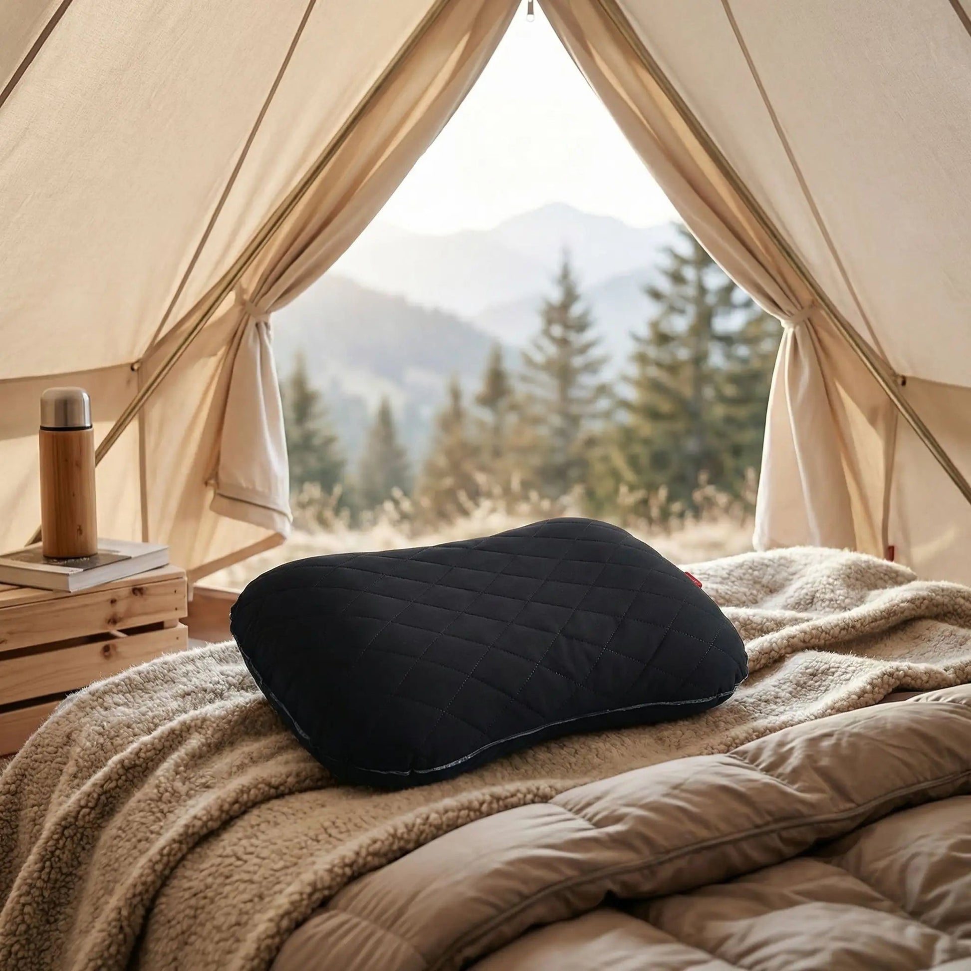 Oreiller de camping | Ultra - compact - Camping Aventurier
