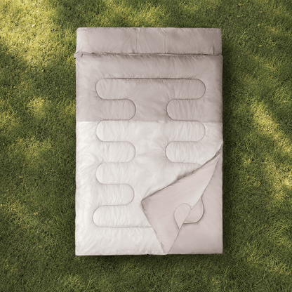 Sac de Couchage 2 saisons |Double Convertible – Printemps - Été - Camping Aventurier