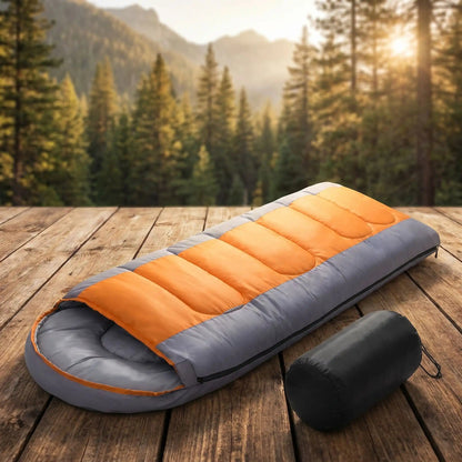 Sac de couchage 3 saisons | Confort 0-5°C - Camping Aventurier
