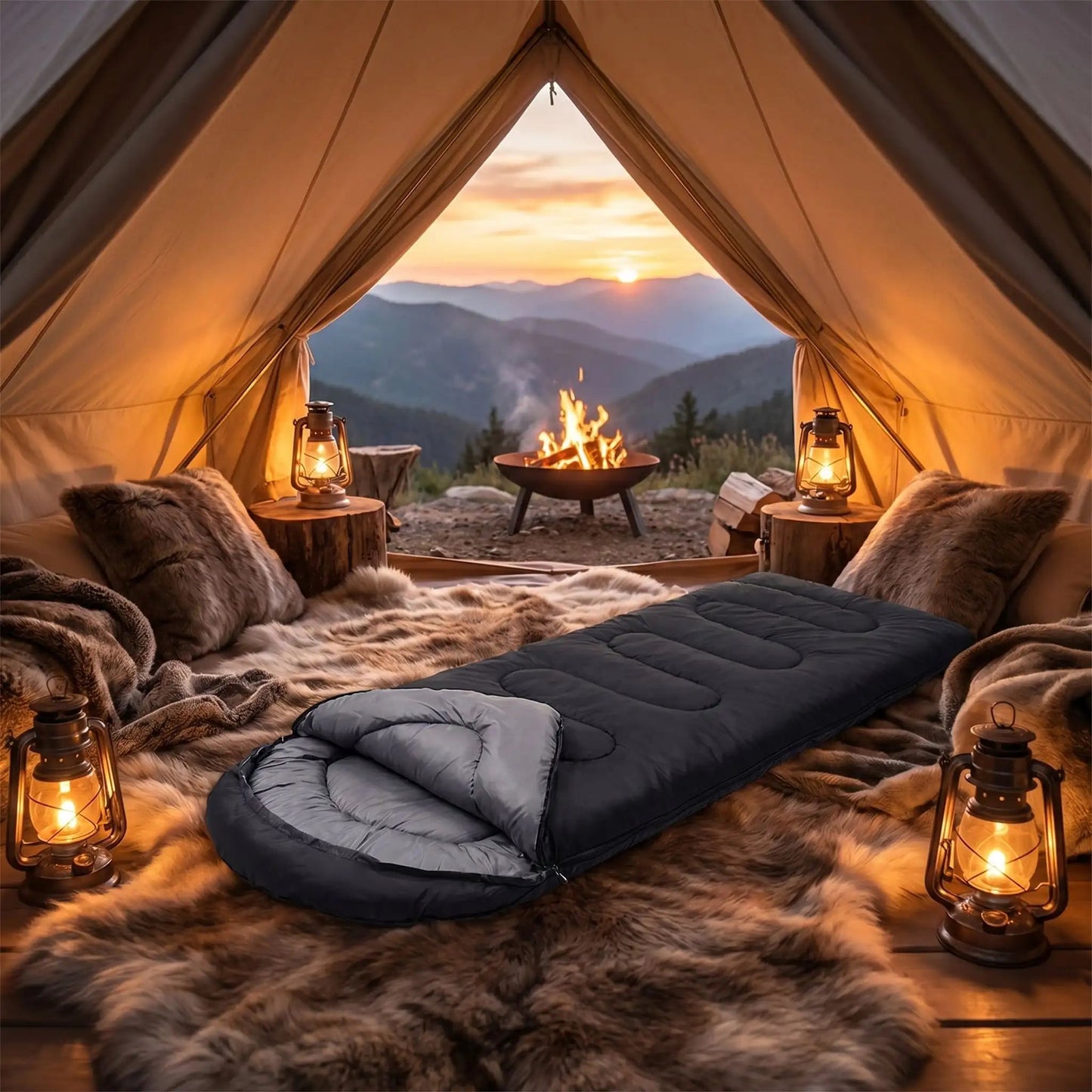 Sac de couchage 3 saisons | OutdoorPro 15 ℃ ~5 ℃ - Camping Aventurier