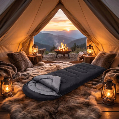 Sac de couchage 3 saisons | OutdoorPro 15 ℃ ~5 ℃ - Camping Aventurier