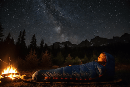 Sac de couchage grand froid | Duvet d'Oie Blanche - 15°C - Camping Aventurier