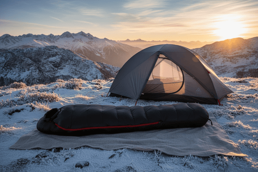 Sac de couchage grand froid | Duvet d'Oie Blanche - 15°C - Camping Aventurier