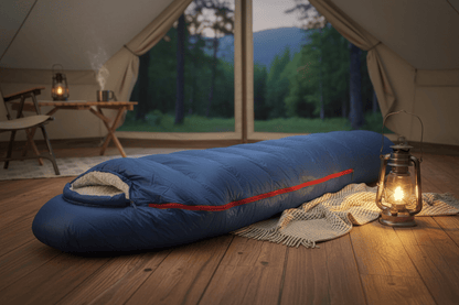 Sac de couchage grand froid | Duvet d'Oie Blanche - 15°C - Camping Aventurier