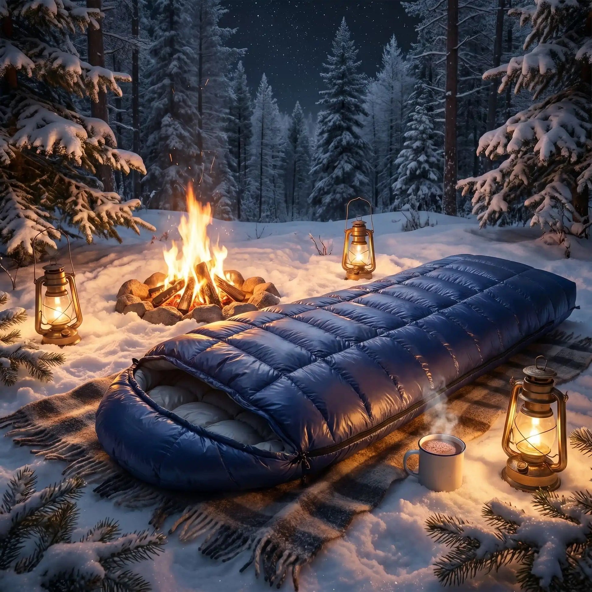Sac de couchage grand froid | Duvet Premium - Camping Aventurier