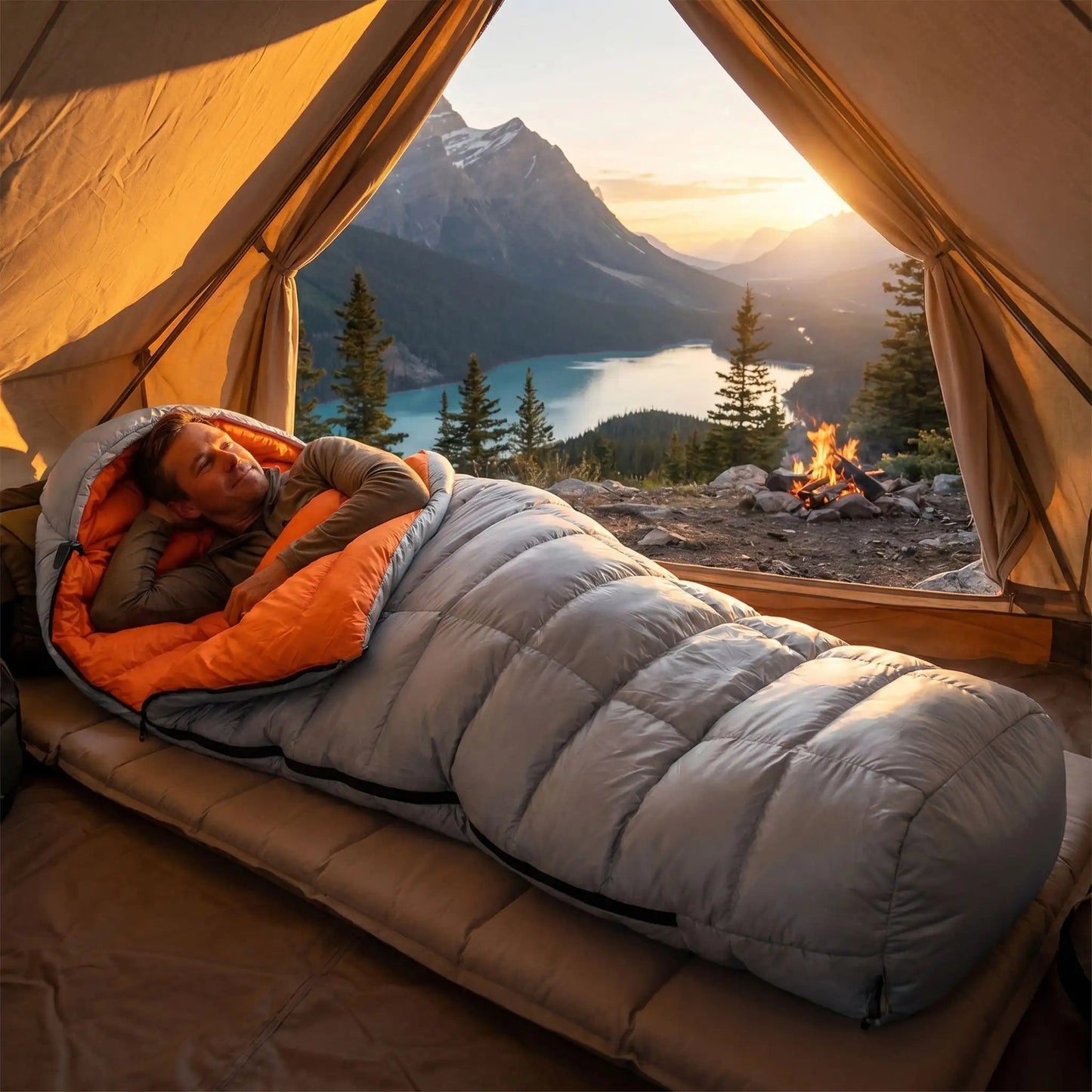 Sac de couchage grand froid | Duvet Premium - Camping Aventurier