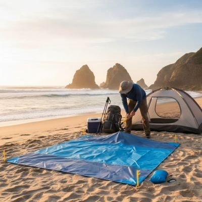 Tapis de sol pour camping | SandFree - Camping Aventurier